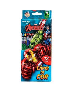 Lápis Cor Molin Com 12 Avengers
